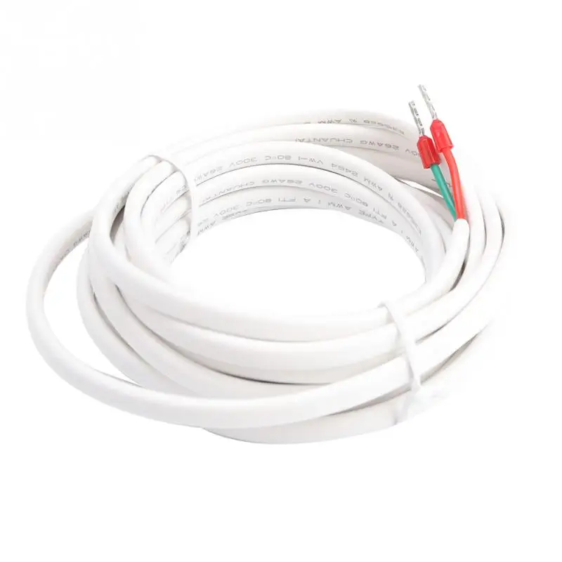 

Underfloor Heating Thermostat Accessory Floor Temperature Sensor Probe Cable White 3 Meters