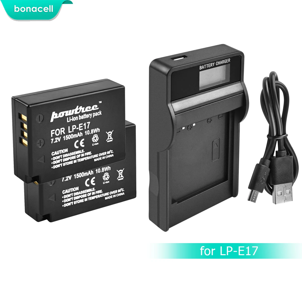 Зарядное устройство Bonacell 1500 мАч LPE17 LP E17 для Canon EOS 200D M3 M6 750D 760D T6i T6s 800D 8000D Kiss X8i