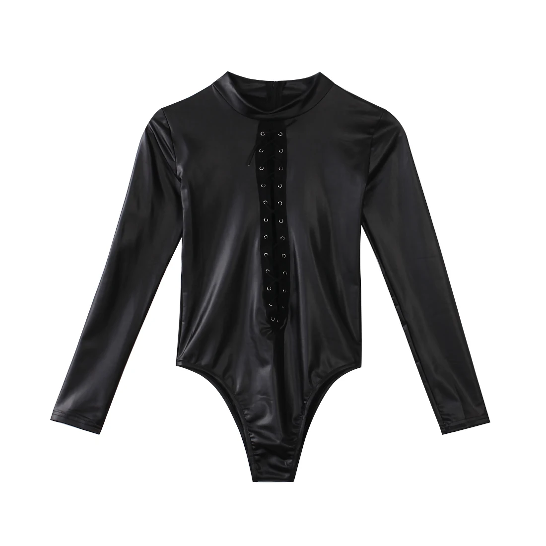 Hirigin экзотические для женщин кожа купальник боди WetLook кружево до комбинезон
