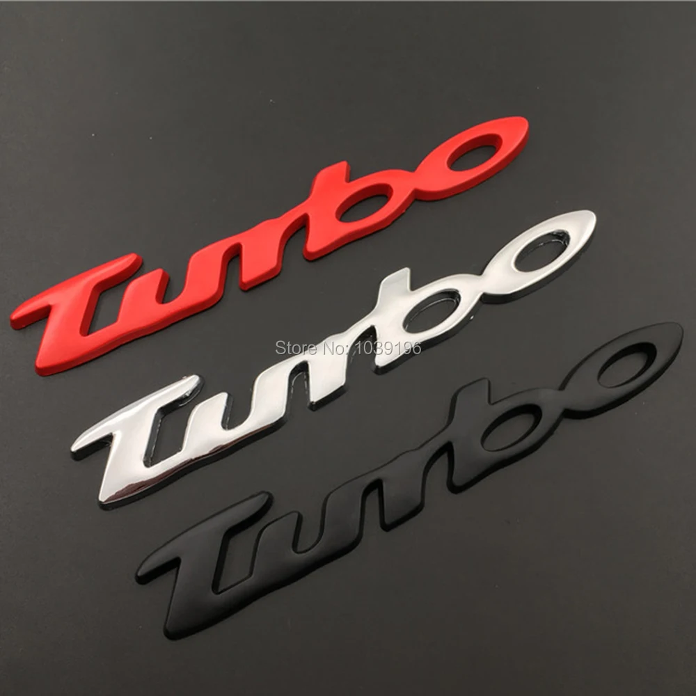 Новый Стайлинг автомобиля Turbo Boost загрузка увеличения 3D металлический хром