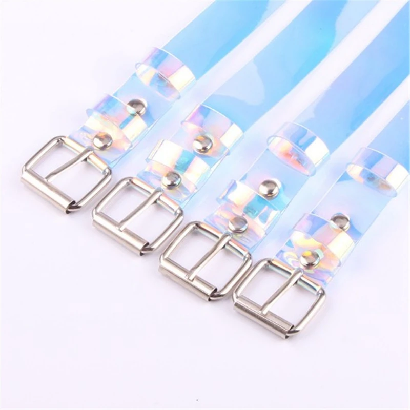 Fashion Transparent Pin Buckle Wide Waist Bands Waistband Invisible Punk Belt | Аксессуары для одежды