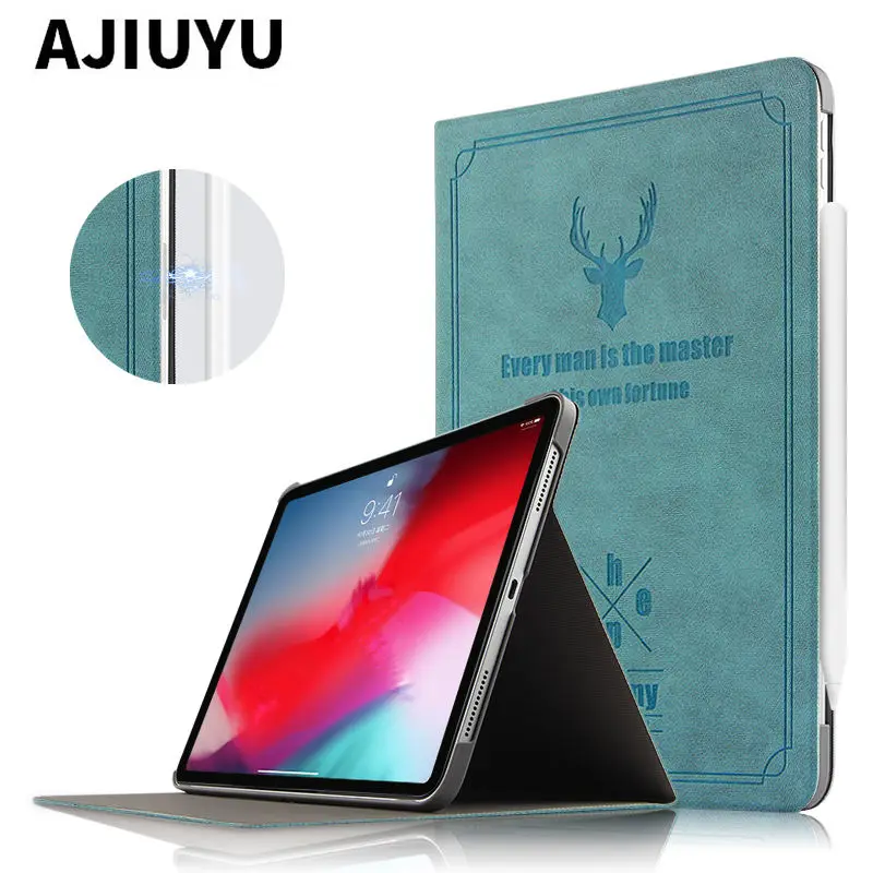 Чехол AJIUYU для Apple iPad Pro 11 2018 защитный ультратонкий умный чехол из искусственной