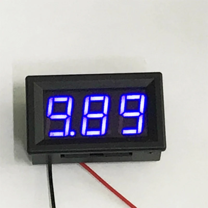 0 36 дюймовый DC 4 5 30 V двухлинейный вольтметр синий/красный/зеленый светодиодный