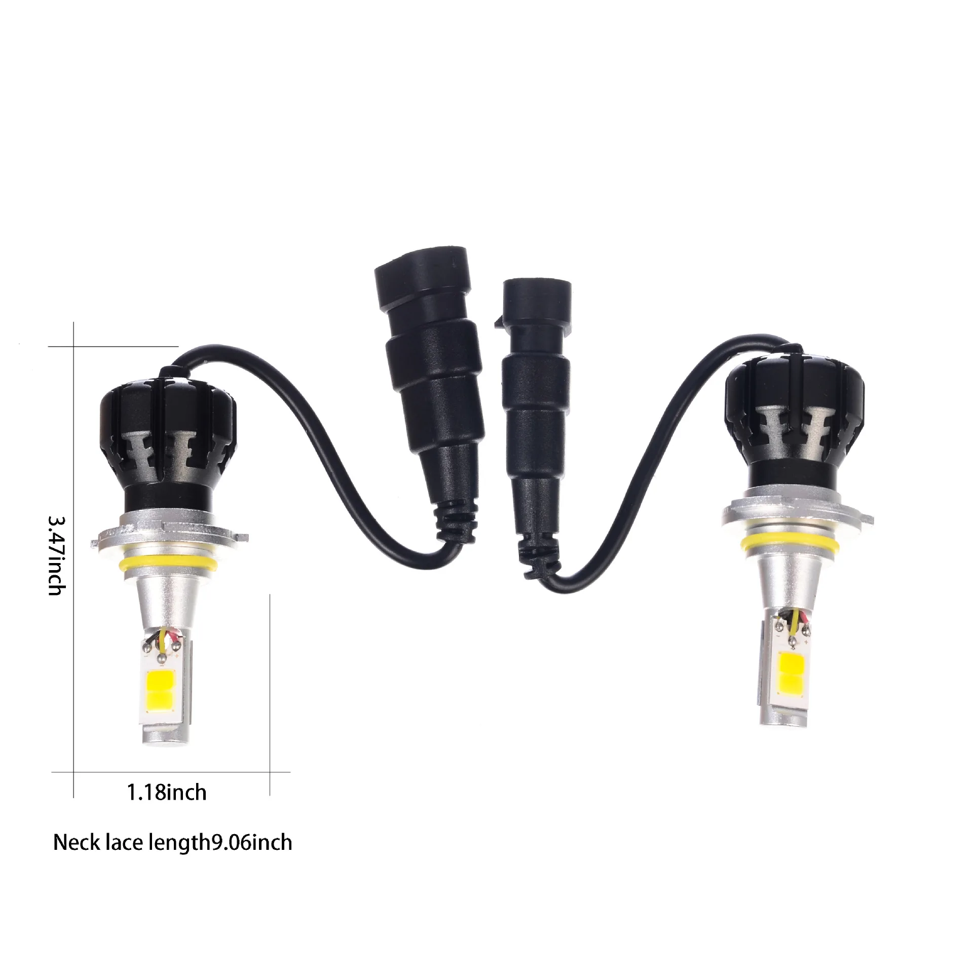 2 шт./лот Автомобильные противотуманные фары 9005/HB3 9006/HB4 H10 Aual-color COB 24 Вт белый свет +