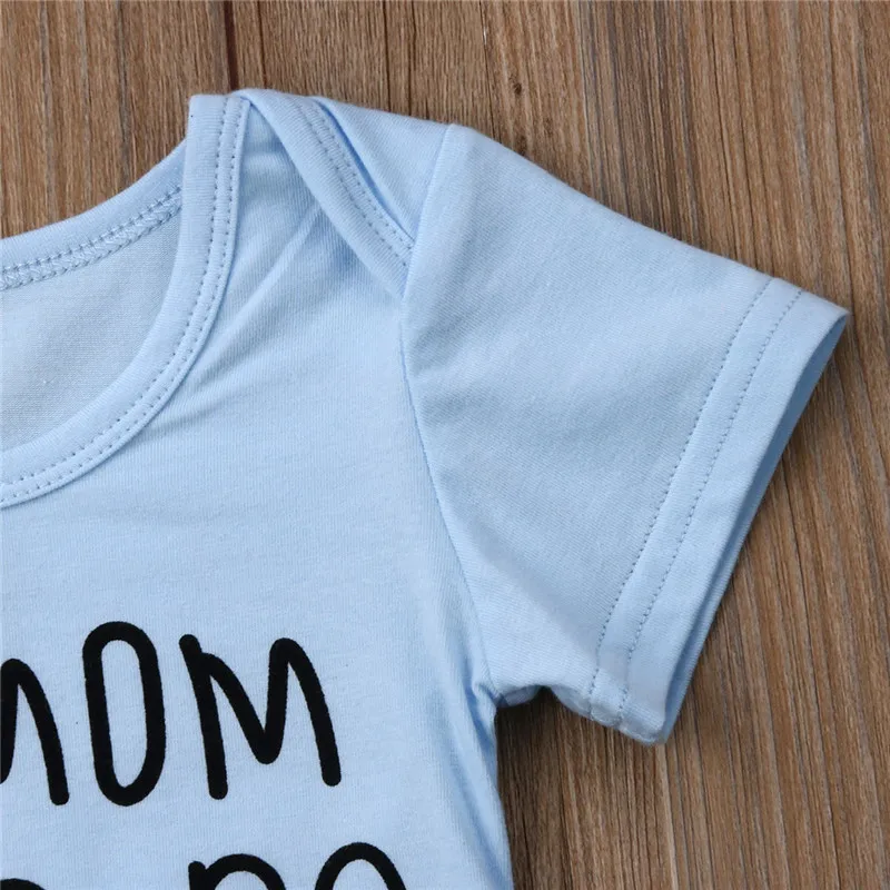 PUDCOCO Newest USA 2019 Infant Newborn Baby Boy Girl Bodysuit Cotton Letter Clothes Summer Kids Outfit Jumpsuit Playsuit 0-24M | Детская
