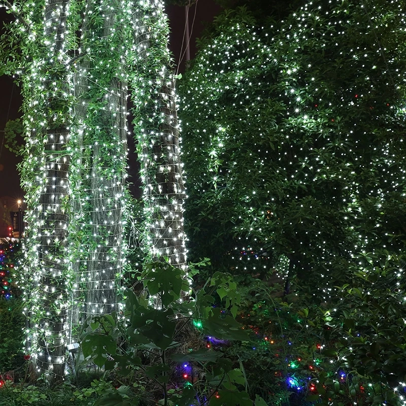 Led Сетка Строка светильник 3x2 м 204 светодиодов ТВ фоне украшения сада Фея
