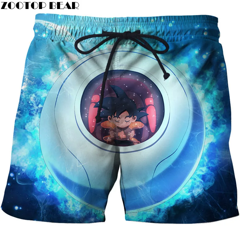 Аниме DragonBall для мужчин малыш шорты Гоку летние пляжные доска короткие