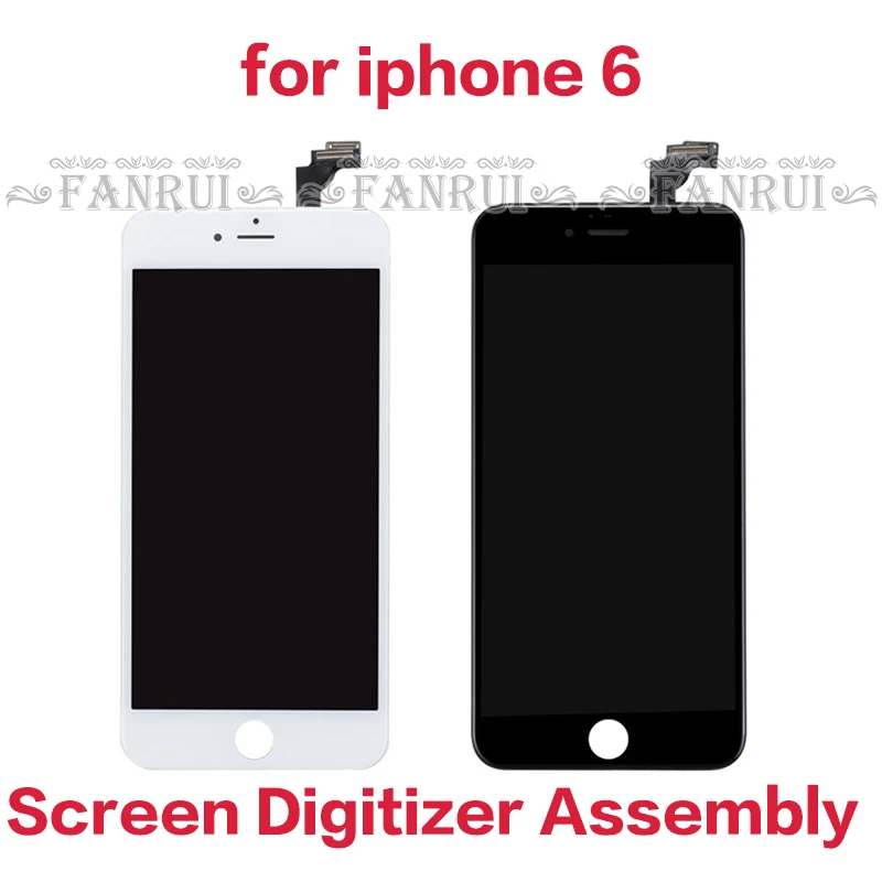 Черный/белый новый сборка ЖК дисплей дигитайзер для iPhone 6 качественный сенсорный