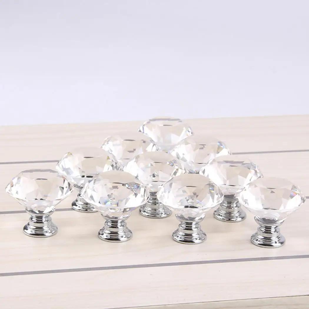 bookcases drawers Modern dresser Knobs cupboards Crystal Drawer Cabinet Transparent Handles New Pull Home Cabinets | Обустройство