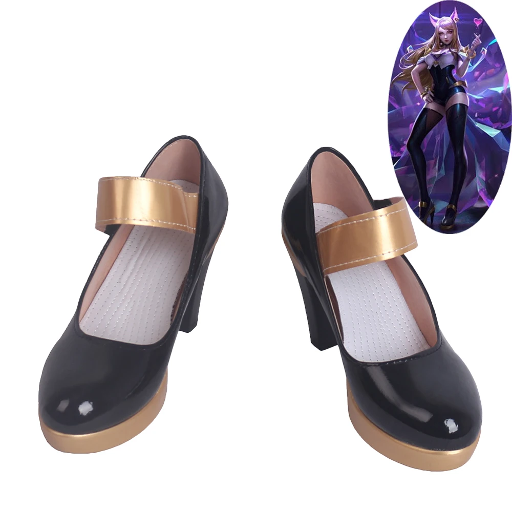 

League of Legends LOL Ahri The Nine-Tailed Fox Skin Cosplay Shoes Women Boots