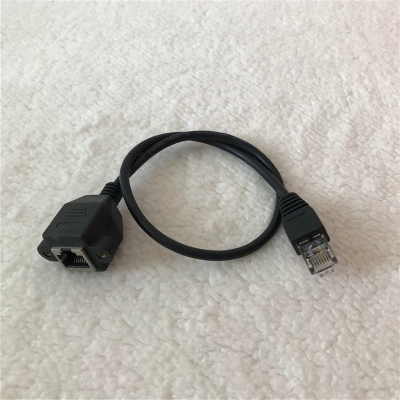 Сетевой кабель RJ45 адаптер Папа мама с винтами может быть закреплен на панели
