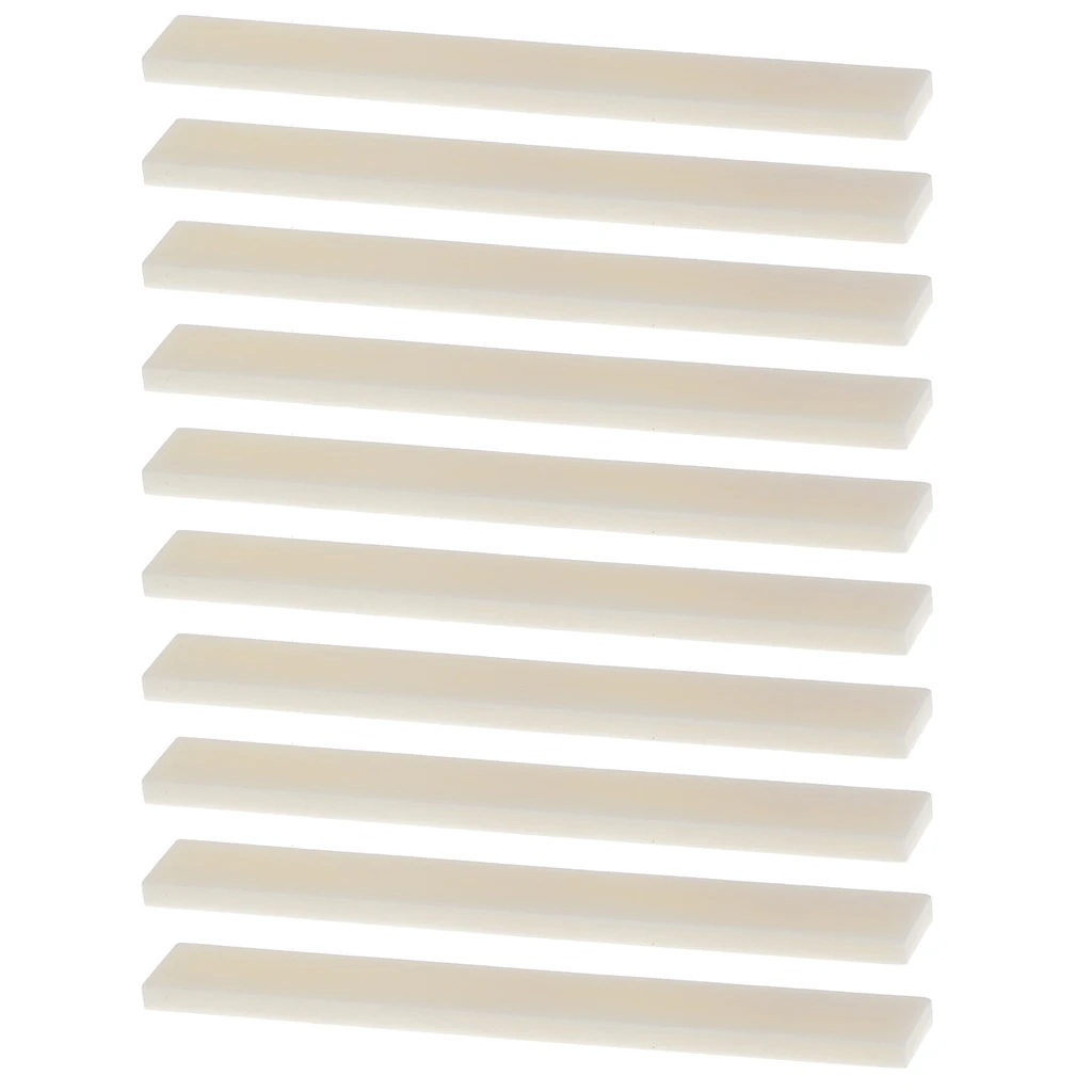 

10pcs High Quality Cattle Bone Blank Saddles For Guitar Maker Luthier Supply