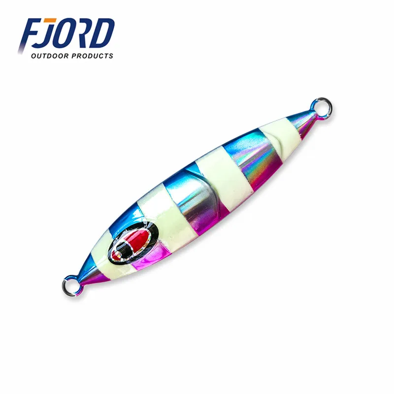 FJORD 5 шт. 80g100g120g150g200g Япония медленно тонет металлический джиг светящиеся приманки