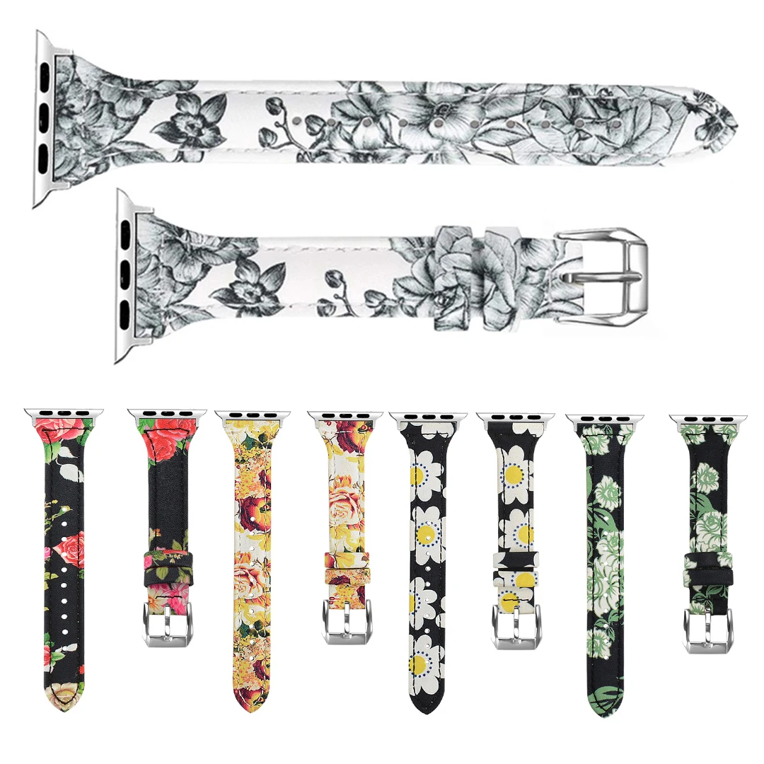 

Ремешок из натуральной кожи для Apple Watch iWatch Series 4/3/2/1, 38/40/42/44 мм