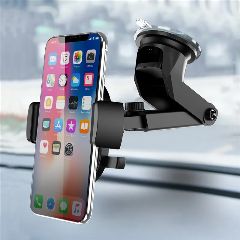 Автомобильный держатель для телефона USLION на лобовое стекло samsung S9 S8 Plus 360