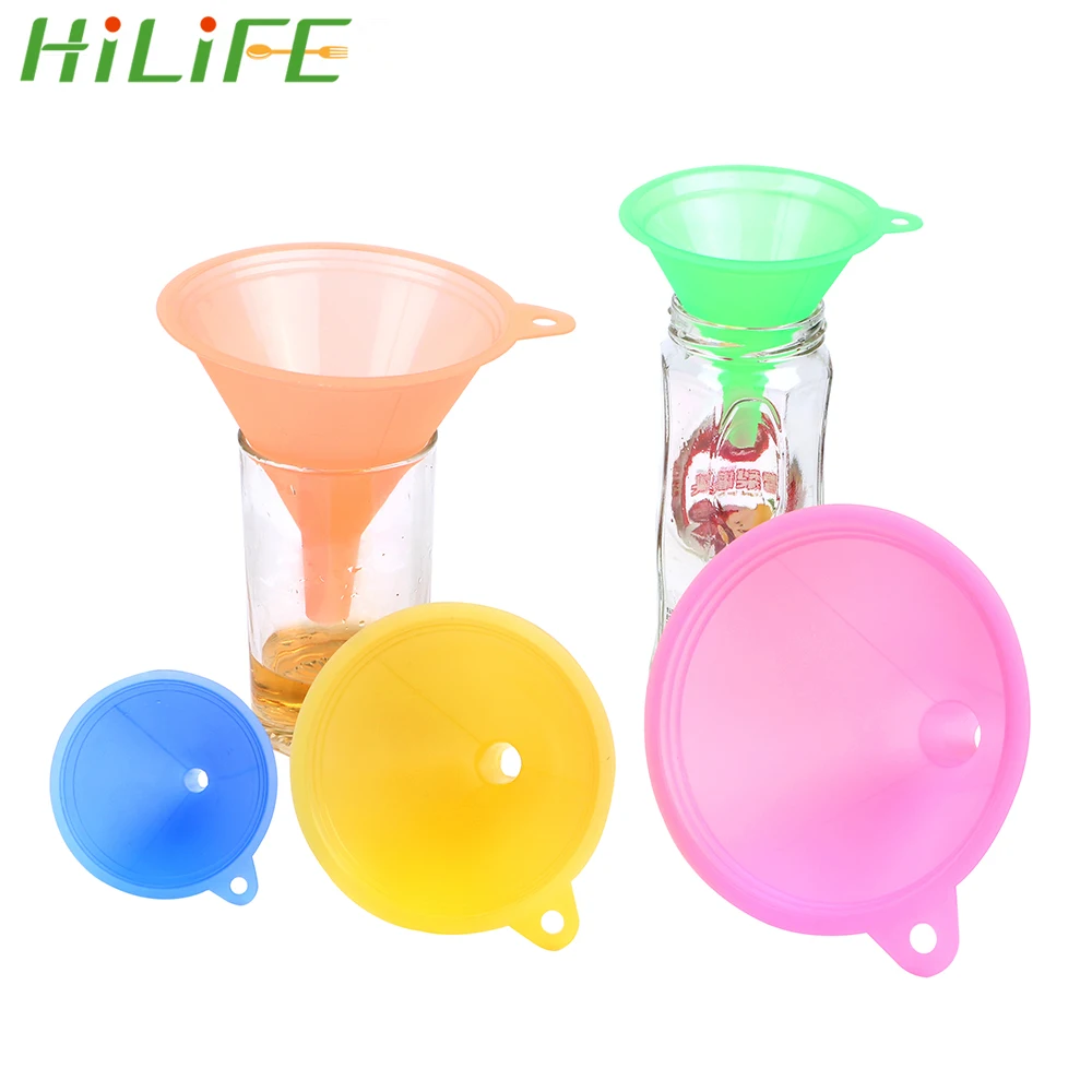 HILIFE 5 шт./компл. барная фляга для вина воронки пищевой материал Pinkycolor