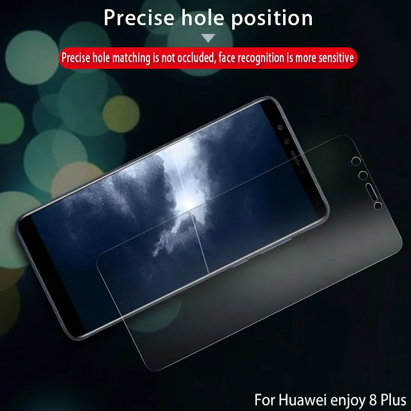 9H Tempered Glass For Huawei enjoy 8 plus Screen Protector Film 5.93 inch Easy To Install | Мобильные телефоны и
