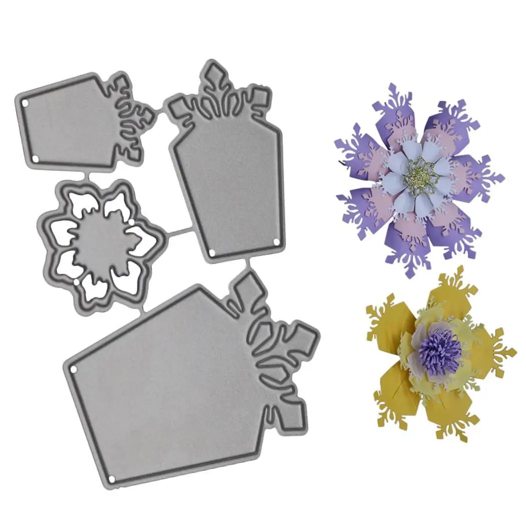 Модная резка сделай сам Штампы сломанные края Серебряный цветочный узор 10 г