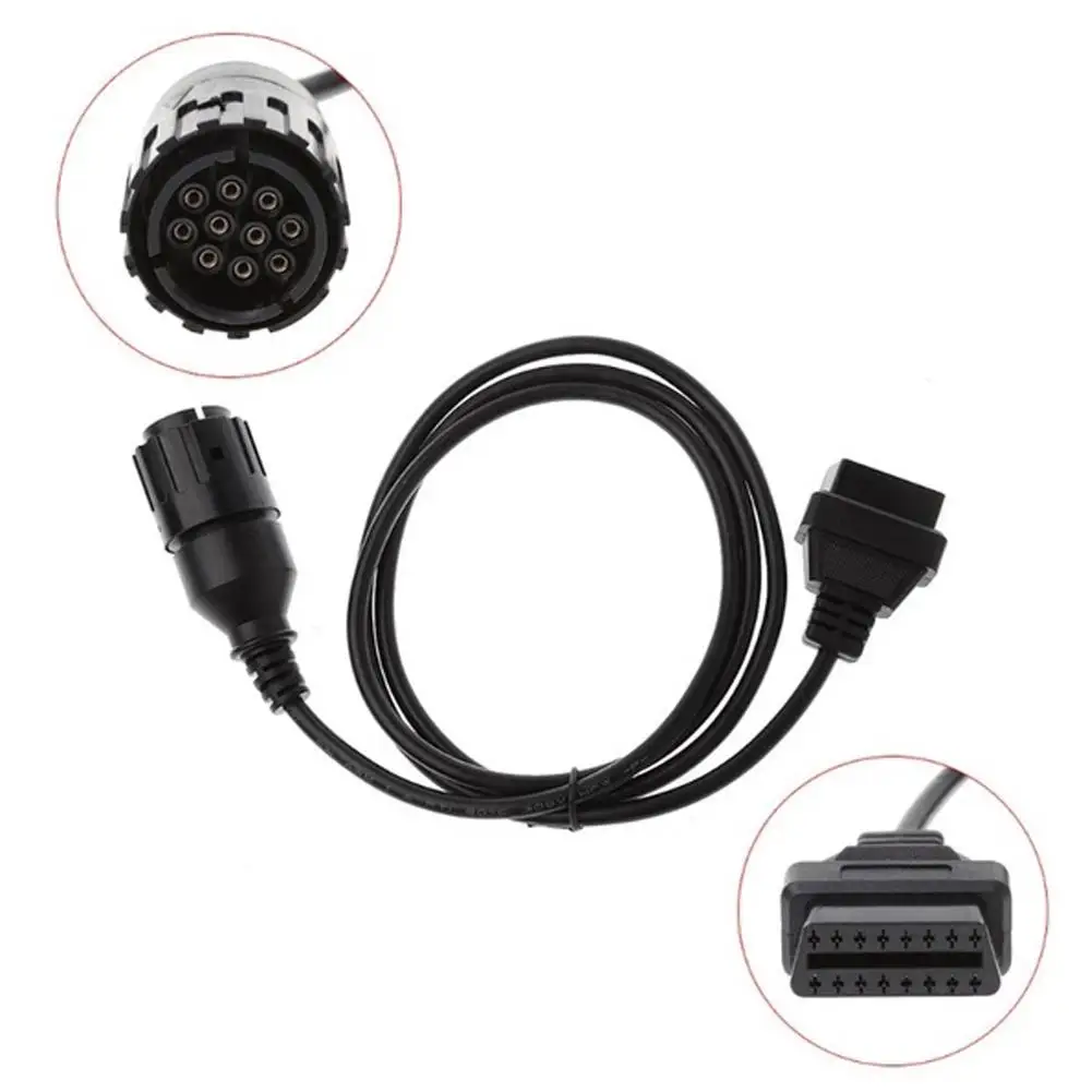 Диагностический Кабель адаптер OBD2 для мотоцикла 1 5 м 10 Pin BMW ICOM может выполнять все