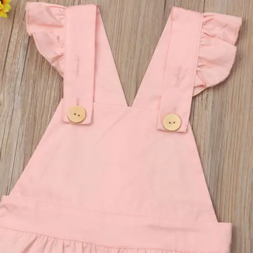 2019 Toddler Baby Kids Girls Cotton Bib Pants Romper Jumpsuit Outfit Clothes | Детская одежда и обувь