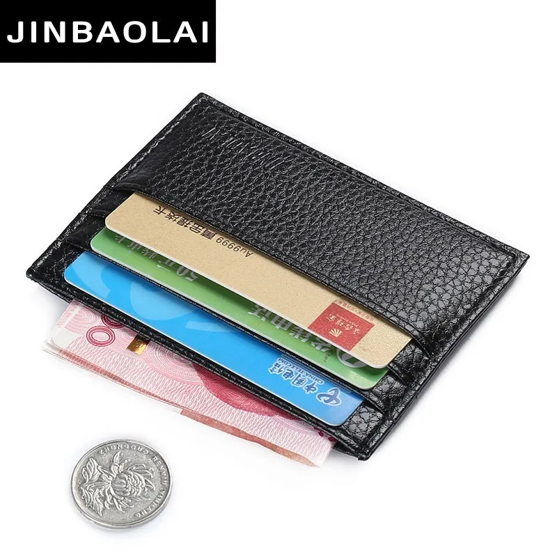 Jinbaolai Винтаж Slim Mini из искусственной кожи держателя карты бумажник кошелек сумка
