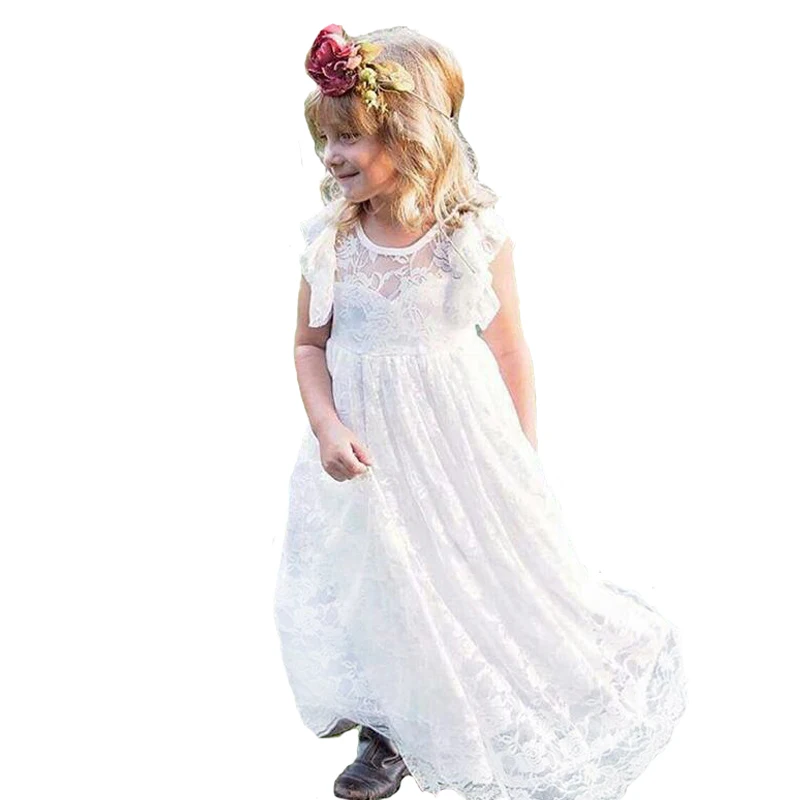 Новинка 2019 года сезон лето Детские платья для свадебной вечеринки в европейском