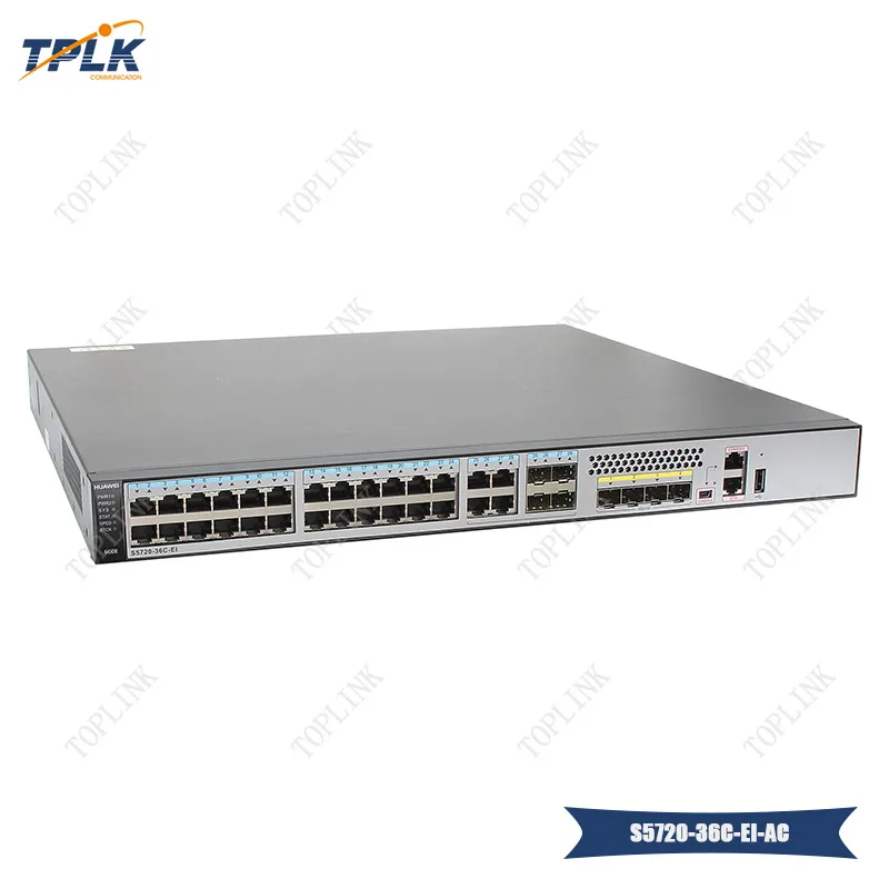 Оригинальный коммутатор Hua wei S5720 36C EI AC Ethernet со слоем 3 28 портами гигабит скорость
