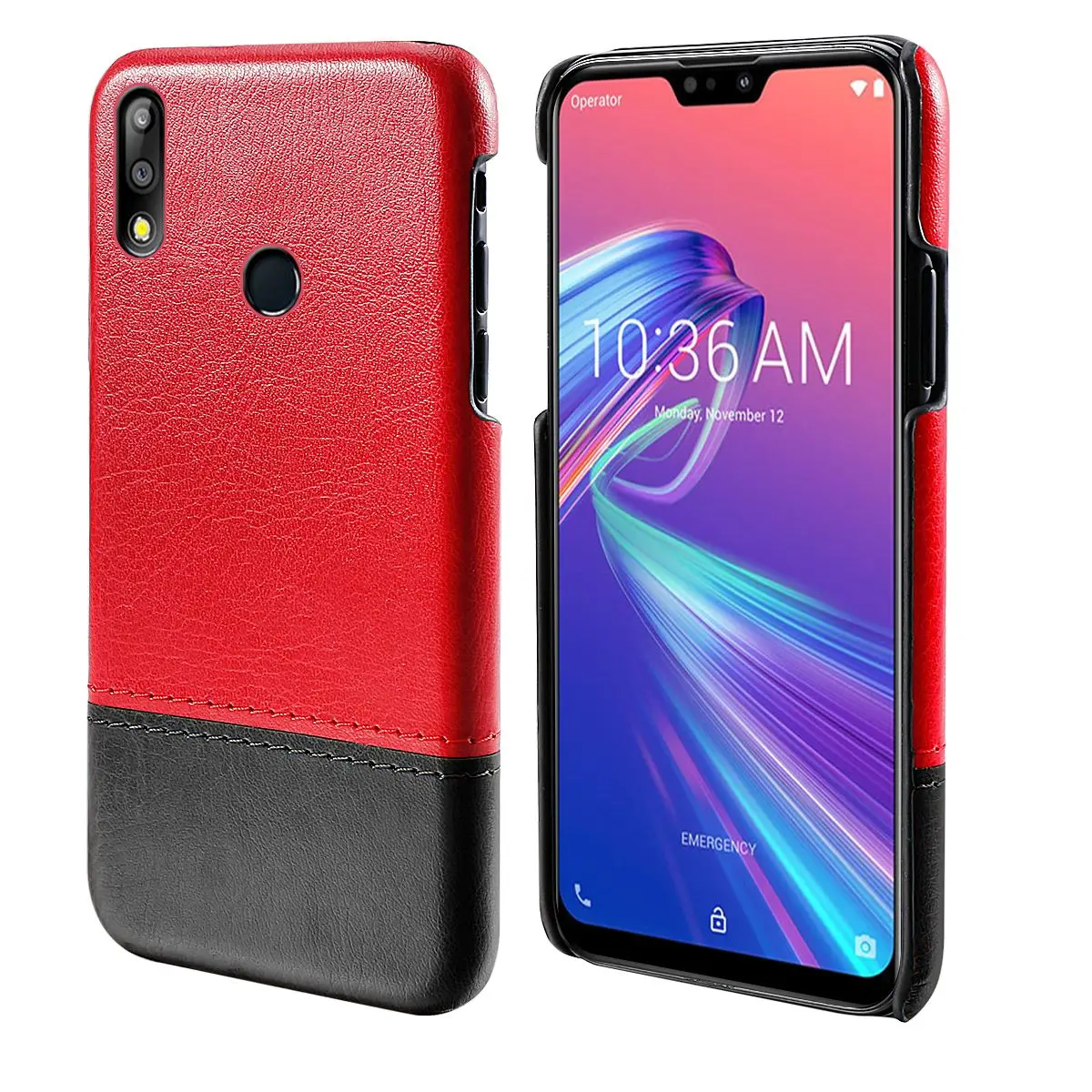 Чехол для Asus Zenfone Max Pro M2 ZB631KL тонкий комбинированный Двухцветный Жесткий чехол из
