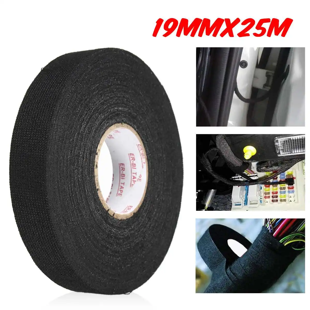 Анти износ клейкая ткань тканевая лента кабельный Станок Жгут проводов черные