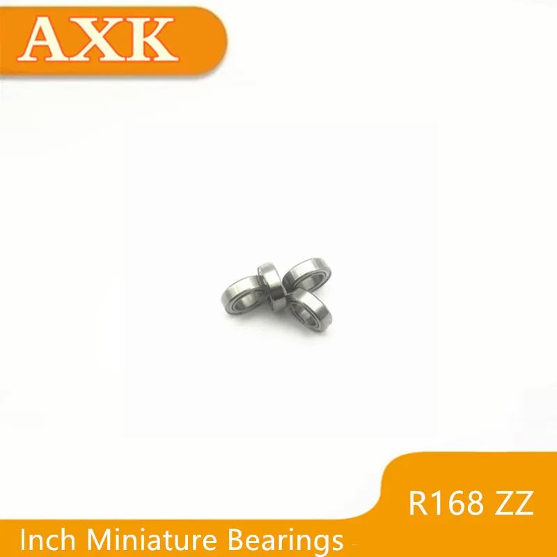 

2023 Top Fashion Hot Sale R168zz Bearing Abec-3 (10pcs) 1/4"x3/8"x1/8" Inch Miniature R168 Zz Ball Bearings For Rc Model Parts