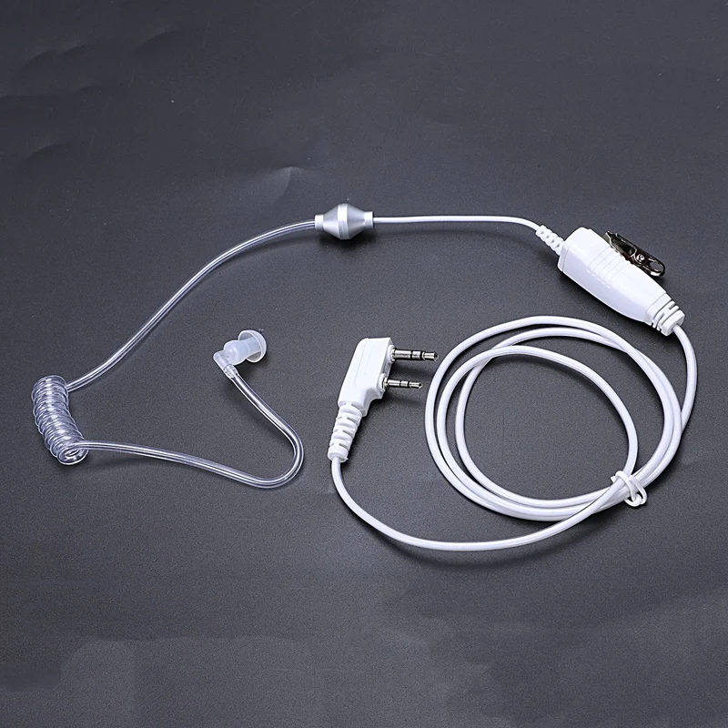 Горячая TTKK белая гарнитура наушники Универсальный 2 Pin Mic Ptt тайная Акустическая