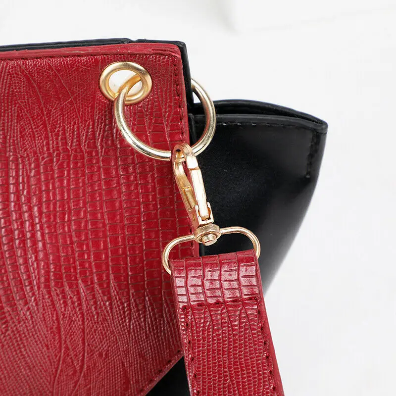 Хит продаж 2019 женская сумка-мессенджер из искусственной кожи со вставками через