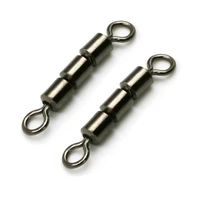 10pcslot high speed strength fishing triple rolling swivel barrel connector