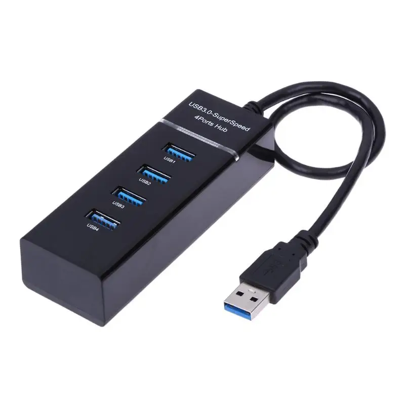 Новое поступление USB 3 0 Супер скорость до 5Gbp 4 порта концентратор сплиттер