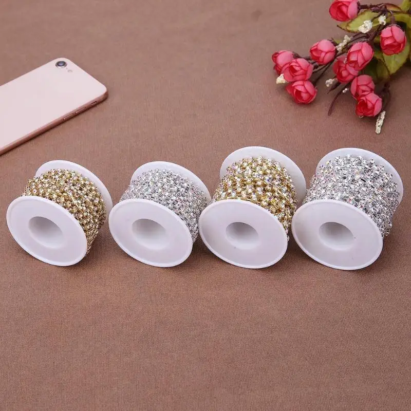 10 ярдов AB Bling горный хрусталь цепи DIY мобильный чехол для телефона Свадебный декор