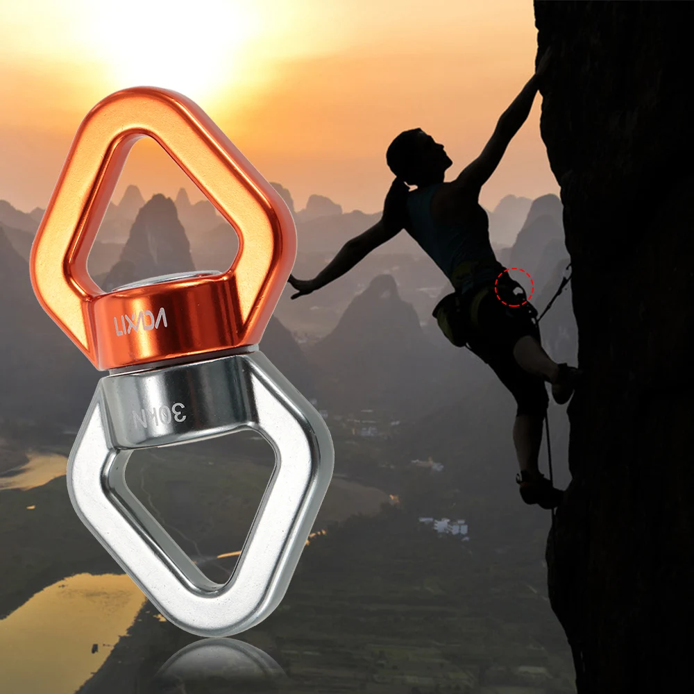 

Lixada Rope Swivel 30kN Rope Swivel Connector Rope Swivel Sealed Bearing Rescue Climbing Rope Swivels Fitness Equipment