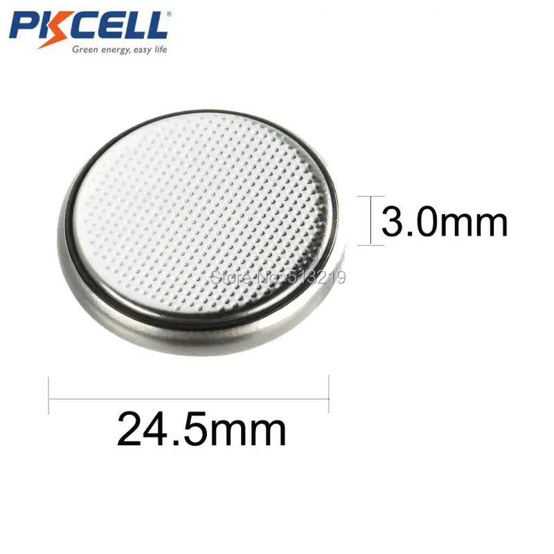 50 шт./10 карт PKCELL CR2430 3 в кнопочный аккумулятор DL2430 ECR2430 BR2430 KCR2430 литиевые батареи