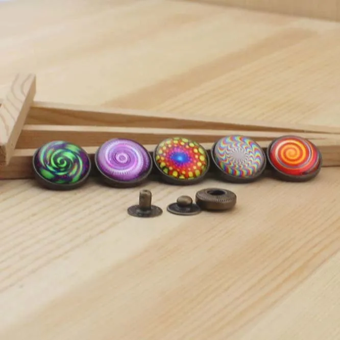 

Solar System Cosmic Eddies Pattern Round Snap Button 18mm DIY Handmade Sewing Quilt Decoration Bag Accessories 5pcs/lot Parts