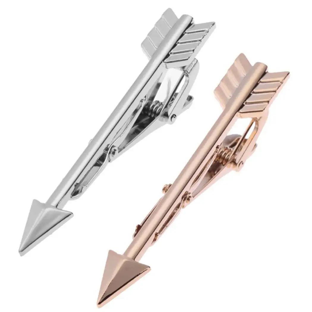 New Men Fashion Business Charm Necktie Clip Golden Silver Party for Wedding None Arrow | Украшения и аксессуары