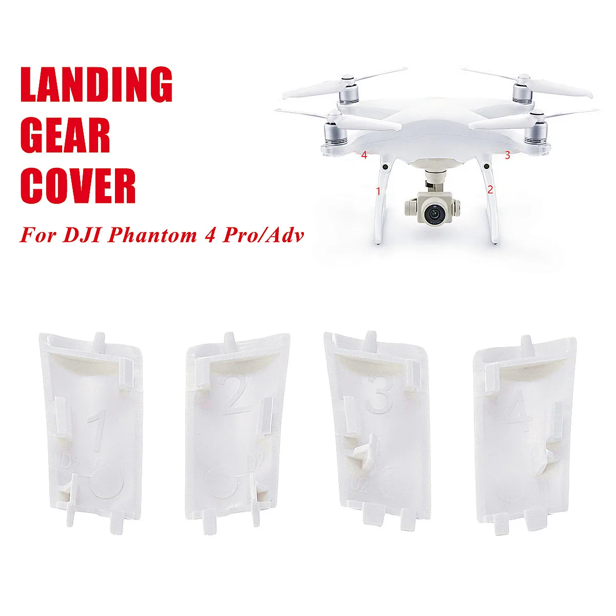 Чехол для шасси 1 комплект 4 шт. запасные части корпуса DJI Phantom Pro/Adv Drone новое