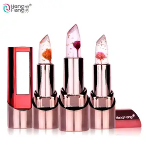 HengFang макияж губ золотой цветок Губная Помада 3 фруктовых аромата меняющий температуру бальзам для губ увлажняющий желе губы здоровье 3,5 г # H9302