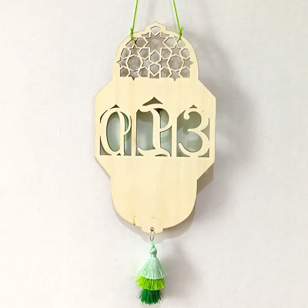 ИД Рамадан Декор подвесные деревянные для счета вниз доска табличка знак