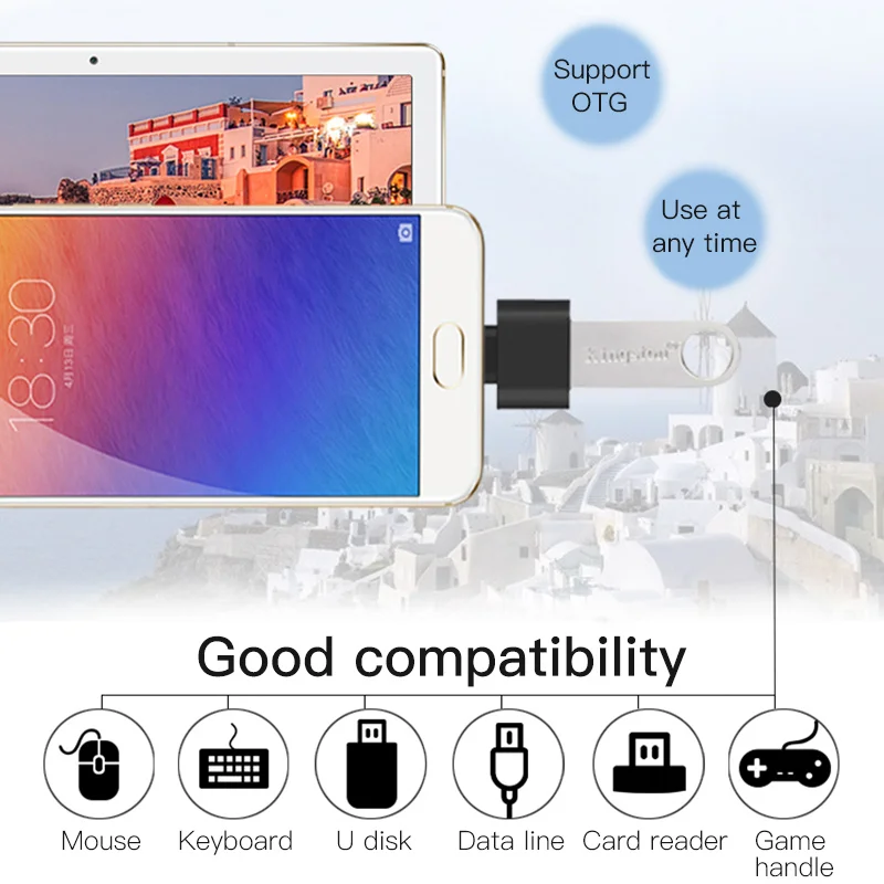OTG адаптер Micro USB к 2 0 конвертер кабель для Android мобильного телефона Samsung Galaxy Xiaomi Tablet