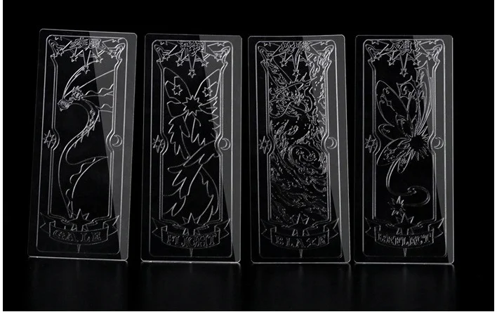 Аниме cardcaptor sakura KINOMOTO SAKURA clow card прозрачные карты косплей костюм реквизит |
