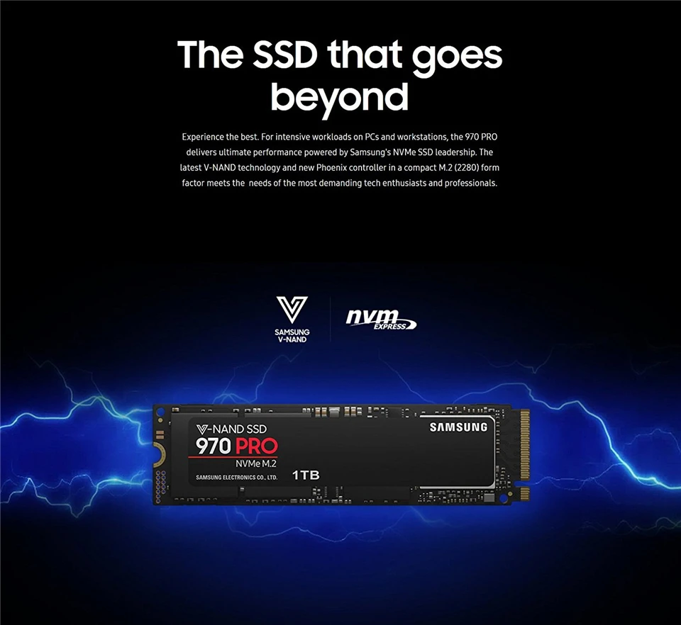 Samsung 970 PRO NVMe SSD серия 512 ГБ 1 ТБ M.2 PCI Express 3 0x4 твердотельный накопитель MLC 2280 для