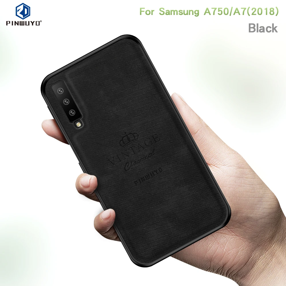 Mofi для samsung Galaxy A7 (2018) A750 чехол телефона кожаный тонкий задняя силиконовая крышка