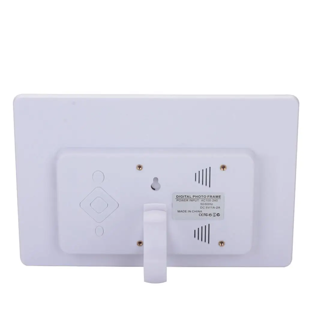 10 дюймов часы музыкальный видеоплеер 16:9 82 Вт x 2 Цифровой MP3 до 32G фото 5 V 2A рамка в