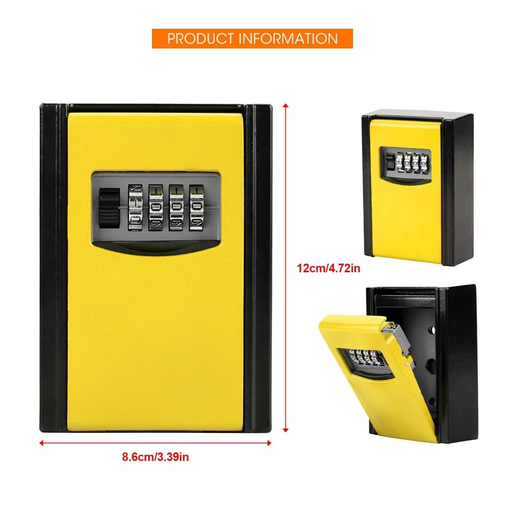 Hot Sale 4 Digit Combination Wall Mount Key Storage Secret Box Password Organizer Case | Дом и сад