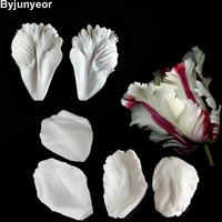 tulip petal silicone mold cake decorating tools veiner mold gumpaste mold sugarcraft resin clay moulds c332