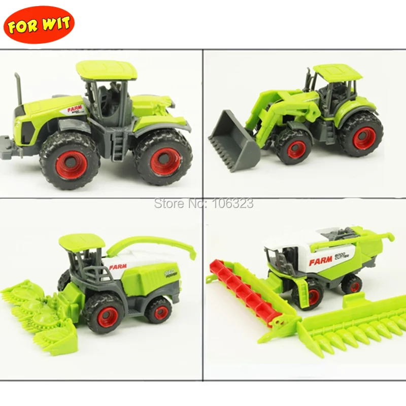 All Farm Tractor Set Great Play Collection Toy,Diecast Metal Vehicle Car Model with Plastic Part,Crop Cutter Sprayer Power Plant images - 6